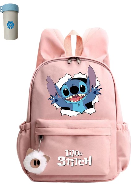 Sevimli Disney Lilo Dikişli Sırt Çantası Kız Erkek Öğrenci Gençler Çocuk Sırt Çantası (Yurt Dışından)