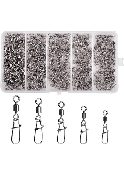 5191 Inox Kilitli Klips Seti Kutuda Size:mix-S
