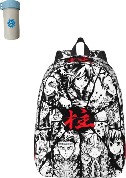 Sırt Çantası Erkek Günlük Okul Çantası Üniversite Anime Kimestu No Yaiba Çantası (Yurt Dışından)