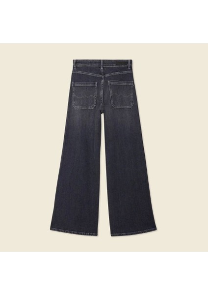 Siyah Köprü Detaylı Pantalon
