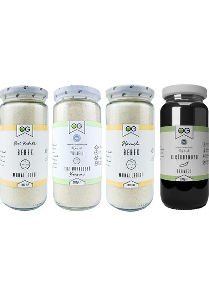 Bebek Muhallebi Seti ve Organik Keçiboynuzu Pekmezi
