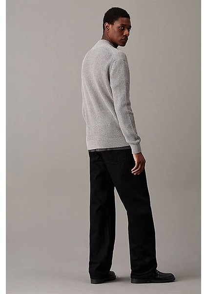 Calvin Klein Woven Label Zıp Through Sweater