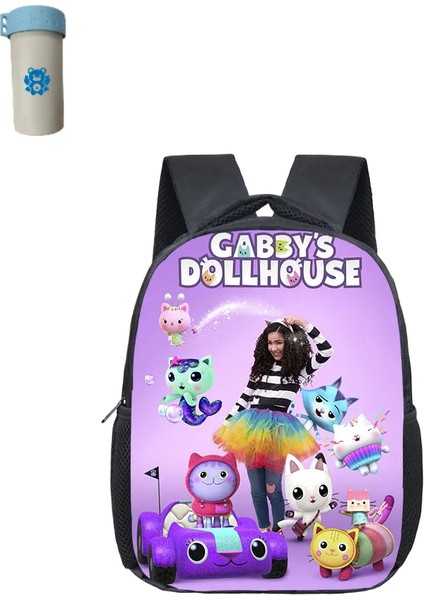 12 Inç Karikatür Gabby Okul Çantası Anaokulu Çocuk Çocuk Okul Sırt Çantası (Yurt Dışından)