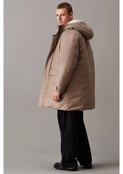 Warm Cotton Nylon Long Parka