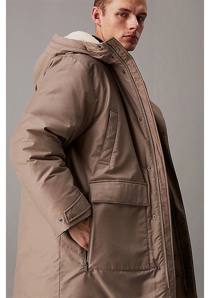 Warm Cotton Nylon Long Parka