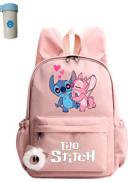 Kız Sırt Çantası Erkek Gençler Sırt Çantası Rahat Okul Çantası Seyahat Tavşan Kulakları Sırt Çantası (Yurt Dışından)