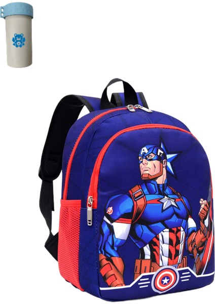 Örümcek Adam Sırt Çantası Çocuk Karikatür Kaptan Amerika Anaokulu Çocuk Okul Çantası (Yurt Dışından)