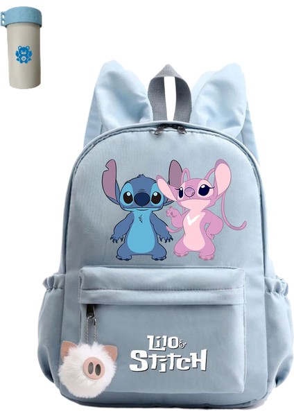 Sevimli Disney Lilo Dikişli Sırt Çantası Kız Erkek Öğrenci Gençler Çocuk Sırt Çantası (Yurt Dışından)