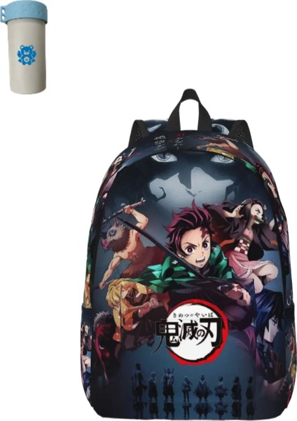 Sırt Çantası Erkek Günlük Okul Çantası Üniversite Anime Kimestu No Yaiba Çantası (Yurt Dışından)