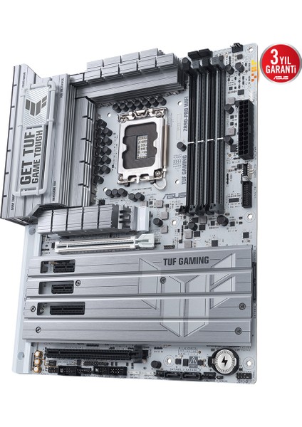 Tuf Gamıng Z890-PRO Wıfı Intel Z890 LGA1851 Ddr5 9066 Dp HDMI 2xusb4 4x M2 Usb3.2 Wifi 7 + Bt Aura Rgb 2.5gbit Lan Atx (Tuf Gamıng Z890-PRO Wıfı) Anakart