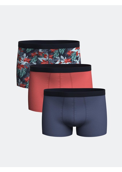 Lc Waıkıkı Standart Kalıp Pamuklu Esnek Erkek Boxer 3'lü