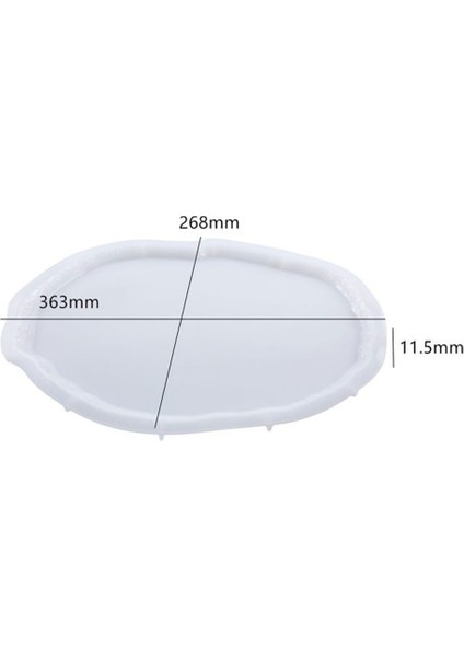 Epoksi Büyük Kristal Köşeli Tepsi ve Bardak Altı Kalıbı Silikon Kalıbı 5'li Set (36.3×26.8 Cm) fiyatları