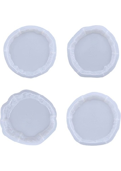 Epoksi Büyük Kristal Köşeli Tepsi ve Bardak Altı Kalıbı Silikon Kalıbı 5'li Set (36.3×26.8 Cm) modelleri