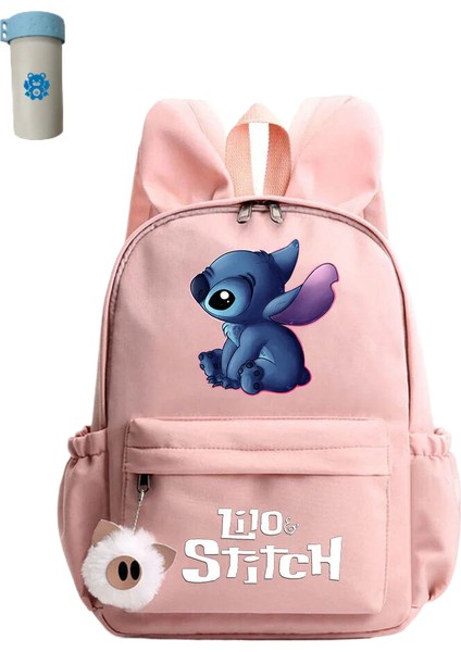 Kız Sırt Çantası Erkek Gençler Sırt Çantası Rahat Okul Çantası Seyahat Tavşan Kulakları Sırt Çantası (Yurt Dışından)