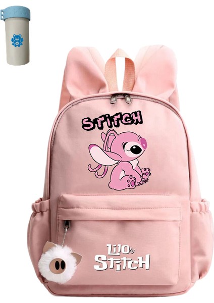 Sevimli Disney Lilo Dikişli Sırt Çantası Kız Erkek Öğrenci Gençler Çocuk Sırt Çantası (Yurt Dışından)