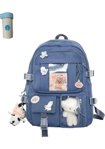 Popüler Pembe Mor Kız Lise Öğrencisi Sırt Çantası (Yurt Dışından)