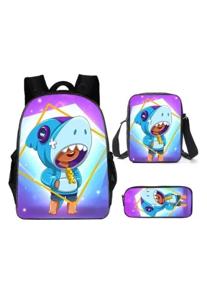 3 Adet/takım Oyun Sırt Çantası Yeni Oyun Yıldızı Moda Sırt Çantası Omuz Çantası 3D Baskılı Okul Çantası Mochilas Öğrenci Sırt Çantası (Yurt Dışından)