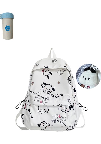 Sanrioed Pochacco Anime Sevimli Sırt Çantası Okul Çantası Öğrenci (Yurt Dışından)
