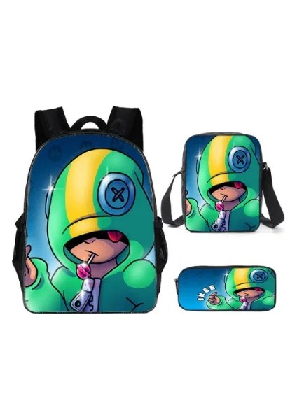 3 Adet/takım Oyun Sırt Çantası Yeni Oyun Yıldızı Moda Sırt Çantası Omuz Çantası 3D Baskılı Okul Çantası Mochilas Öğrenci Sırt Çantası (Yurt Dışından)