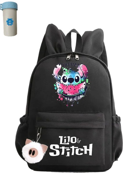 Kız Sırt Çantası Erkek Gençler Sırt Çantası Rahat Okul Çantası Seyahat Tavşan Kulakları Sırt Çantası (Yurt Dışından)