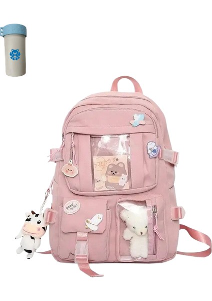 Popüler Pembe Mor Kız Lise Öğrencisi Sırt Çantası (Yurt Dışından)