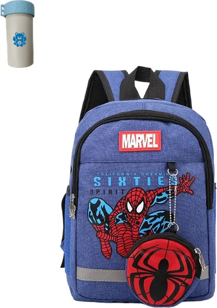 Kaptan Amerika Örümcek Çocuk Desen Okul Çantası Gençler Hafif Sevimli Sırt Çantası (Yurt Dışından)