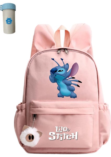 Sevimli Disney Lilo Dikişli Sırt Çantası Kız Erkek Öğrenci Gençler Çocuk Sırt Çantası (Yurt Dışından)