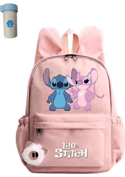 Sevimli Disney Lilo Dikişli Sırt Çantası Kız Erkek Öğrenci Gençler Çocuk Sırt Çantası (Yurt Dışından)