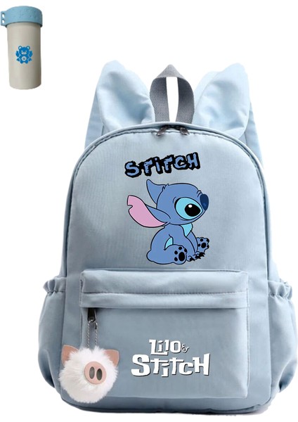 Sevimli Disney Lilo Dikişli Sırt Çantası Kız Erkek Öğrenci Gençler Çocuk Sırt Çantası (Yurt Dışından)