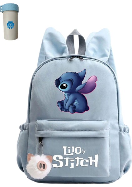 Kız Sırt Çantası Erkek Gençler Sırt Çantası Rahat Okul Çantası Seyahat Tavşan Kulakları Sırt Çantası (Yurt Dışından)