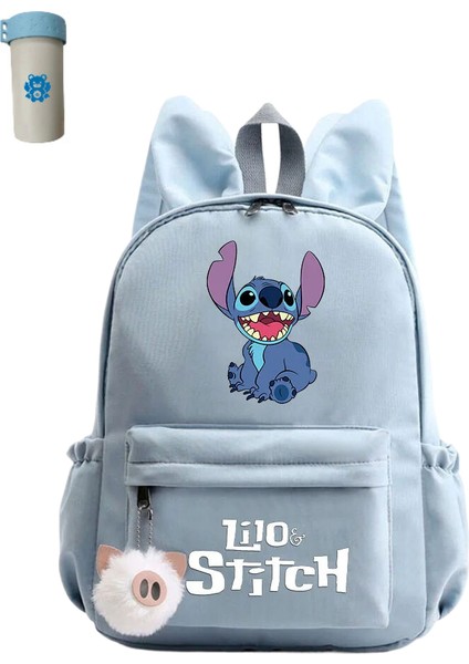 Kız Sırt Çantası Erkek Gençler Sırt Çantası Rahat Okul Çantası Seyahat Tavşan Kulakları Sırt Çantası (Yurt Dışından)