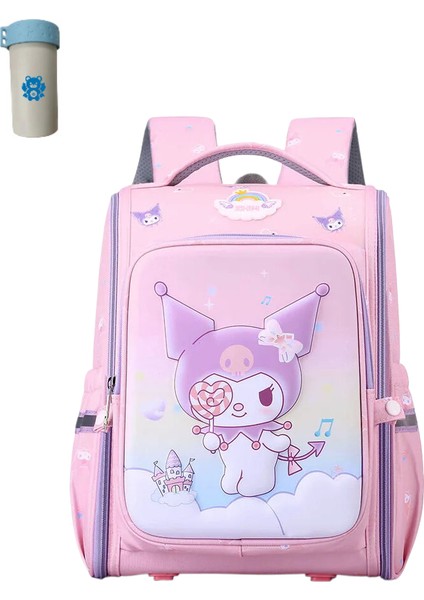 Erkek Sırt Çantası Sevimli Kız Ilkokul Su Geçirmez Büyük Kapasiteli Siyah Güzellik Ultraman Kawaii Anime Karakter Okul Çantası (Yurt Dışından)