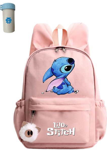 Sevimli Disney Lilo Dikişli Sırt Çantası Kız Erkek Öğrenci Gençler Çocuk Sırt Çantası (Yurt Dışından)