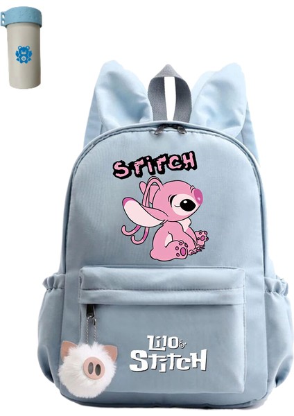 Sevimli Disney Lilo Dikişli Sırt Çantası Kız Erkek Öğrenci Gençler Çocuk Sırt Çantası (Yurt Dışından)