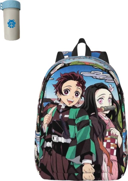 Sırt Çantası Erkek Günlük Okul Çantası Üniversite Anime Kimestu No Yaiba Çantası (Yurt Dışından)