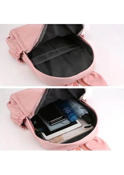 Kız Sırt Çantası Erkek Gençler Sırt Çantası Rahat Okul Çantası Seyahat Tavşan Kulakları Sırt Çantası (Yurt Dışından) fiyatları