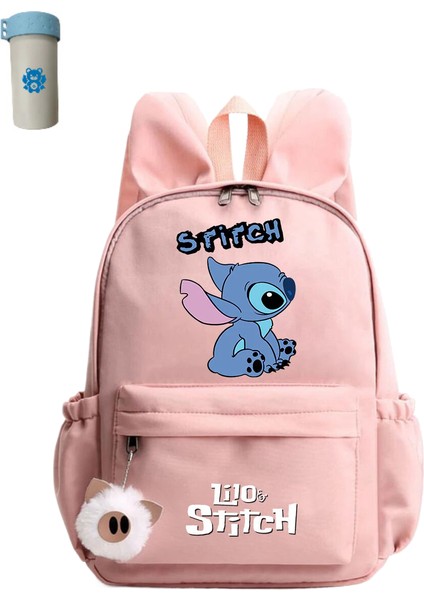 Sevimli Disney Lilo Dikişli Sırt Çantası Kız Erkek Öğrenci Gençler Çocuk Sırt Çantası (Yurt Dışından)