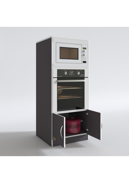 Kenzlife ankastre fırın dolabı ahsen gri mutfak fiyatları