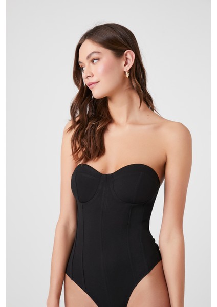 F21 Kalp Yaka Straplez Body modelleri