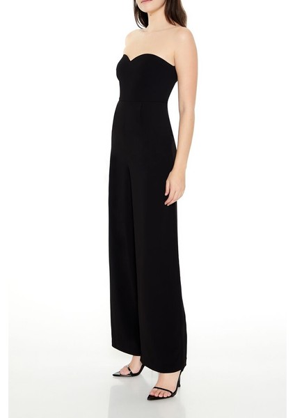 F21 Straplez Kalp Yaka Tulum