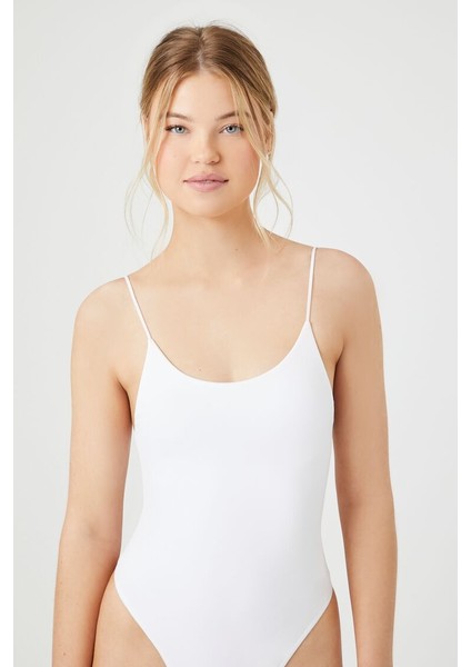 Dikişsiz Askılı Cami Bodysuit