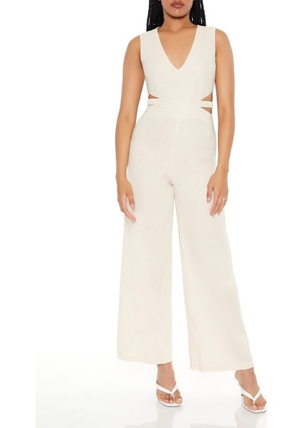 Cutout Wide-Leg Tulum