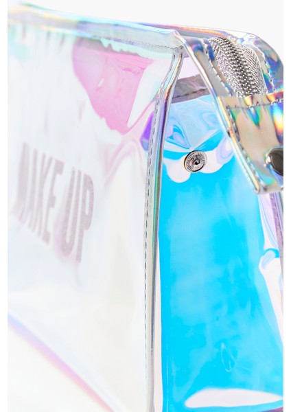 F21 Hologramlı Makyaj Çantası