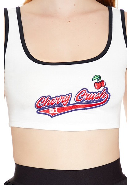 Chery Crush Baskılı Crop Atlet