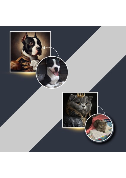 Kişiye Özel Tasarım, Kraliyet Aile Üyesi Posteri, Kişiselleştirilebilir Poster, Kedi Severlere Hediye, Akıllı Kağıt Poster Baskı fırsatları