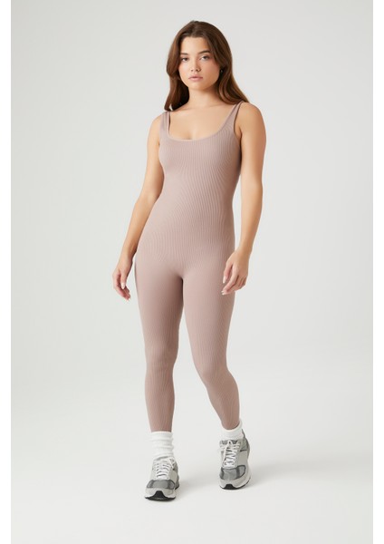 F21 Dikişisiz Askılı Tulum