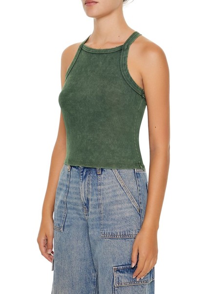 Racerback Mineral Yıkamalı Atlet