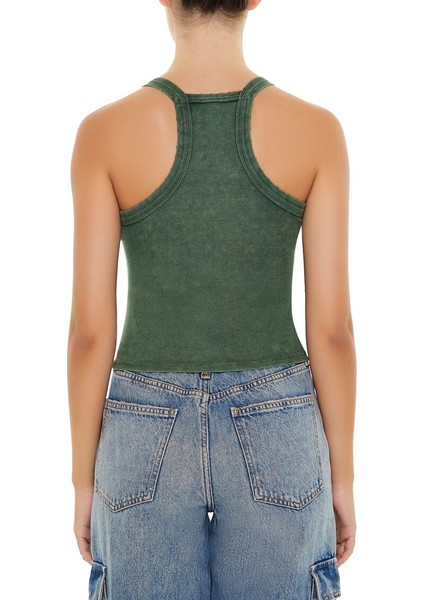Racerback Mineral Yıkamalı Atlet