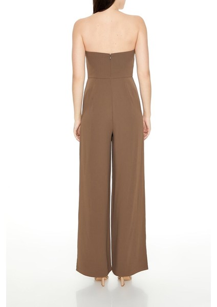 F21 Straplez Kalp Yaka Tulum
