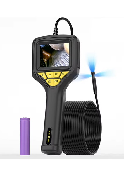 2.8 Inç Endoskopi Cihazı 2 Mp 3.9 mm Kamera Boroskop